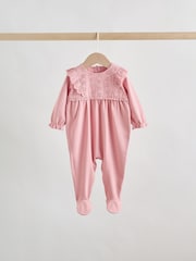粉色 - 嬰童連身睡衣 3 件裝（0-2 歲） - 圖片 2/12