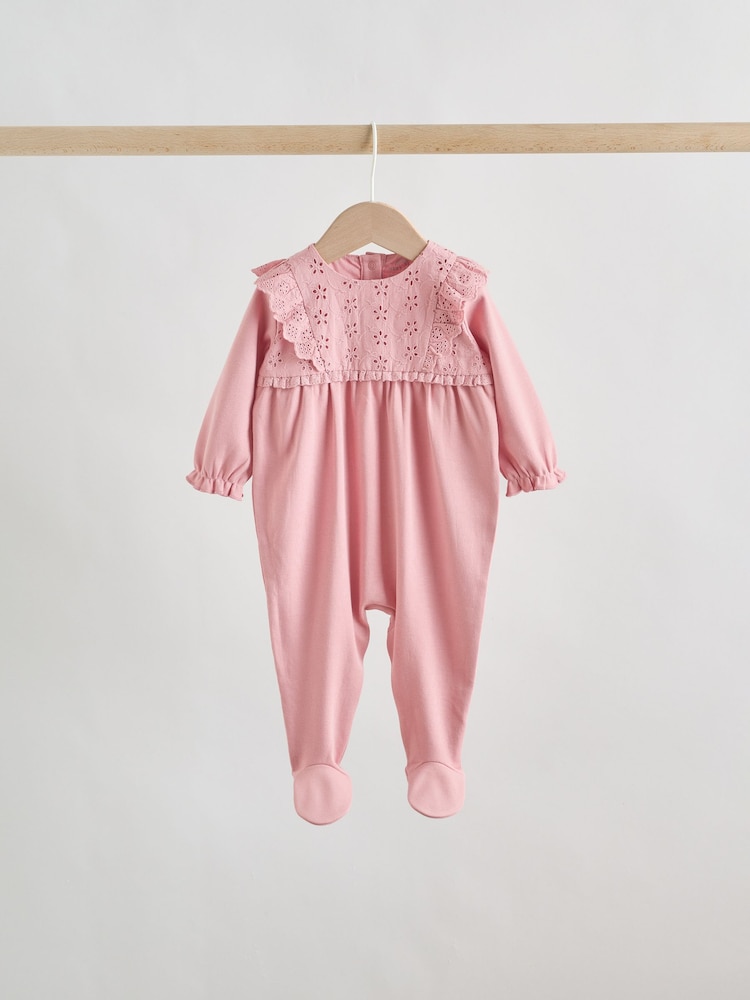 粉色 - 嬰童連身睡衣 3 件裝（0-2 歲） - 圖片 2/12