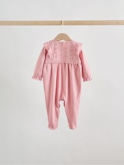 粉色 - 嬰童連身睡衣 3 件裝（0-2 歲） - 圖片 6/12