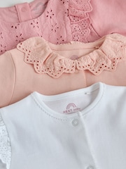 粉色 - 嬰童連身睡衣 3 件裝（0-2 歲） - 圖片 8/12