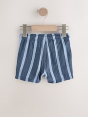 Rayé bleu/bleu marine - Short texturé doux à enfiler (3mois7ans) - Image 5 de 7