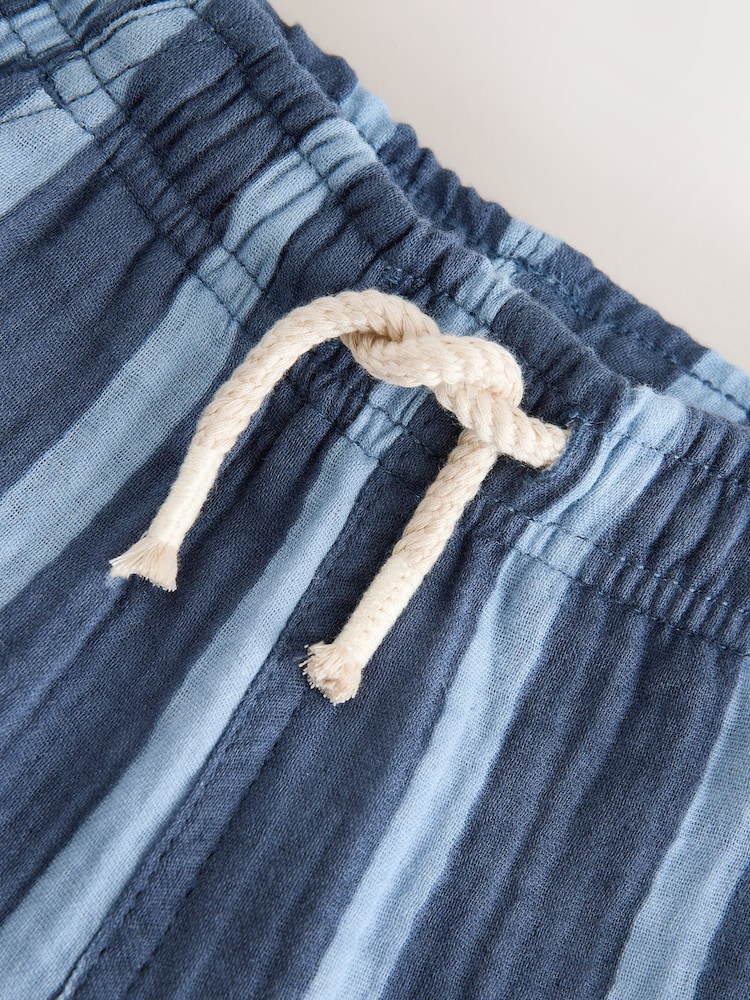 Rayé bleu/bleu marine - Short texturé doux à enfiler (3mois7ans) - Image 7 de 7