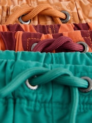 Green/Orange/Stripe - 鬆緊短褲 3 件組（3 個月至 7 歲） - 圖片 6，共 7