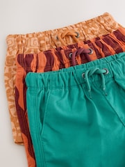 Green/Orange/Stripe - 鬆緊短褲 3 件組（3 個月至 7 歲） - 圖片 7，共 7