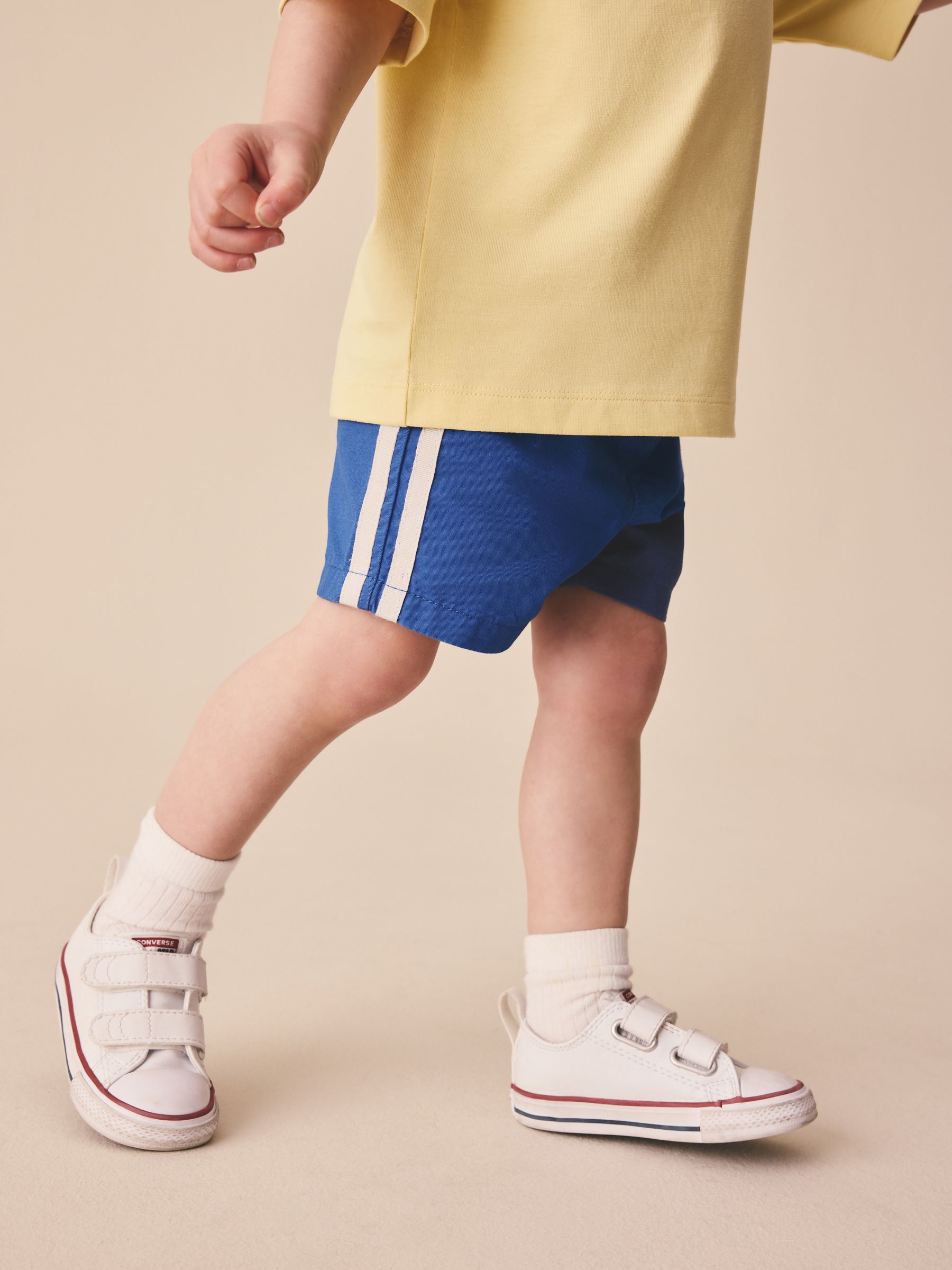 Buy Blue Side Stripe Pull On Shorts (3mths-7yrs) from Next USA
