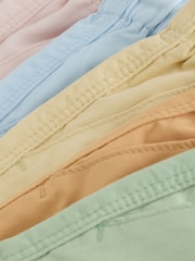 Orange/Yellow/Green/Pink/Blue - پل آن شارٹس 5 پیک (3ماہ-7سال) - تصویر 8 از 9