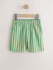 Green Stripe Pull On Jorts Shorts (3mths-7yrs) - Image 5 of 8