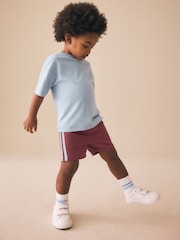 Burgundy Red Side Stripe Pull On Shorts (3mths-7yrs) - Image 3 of 7