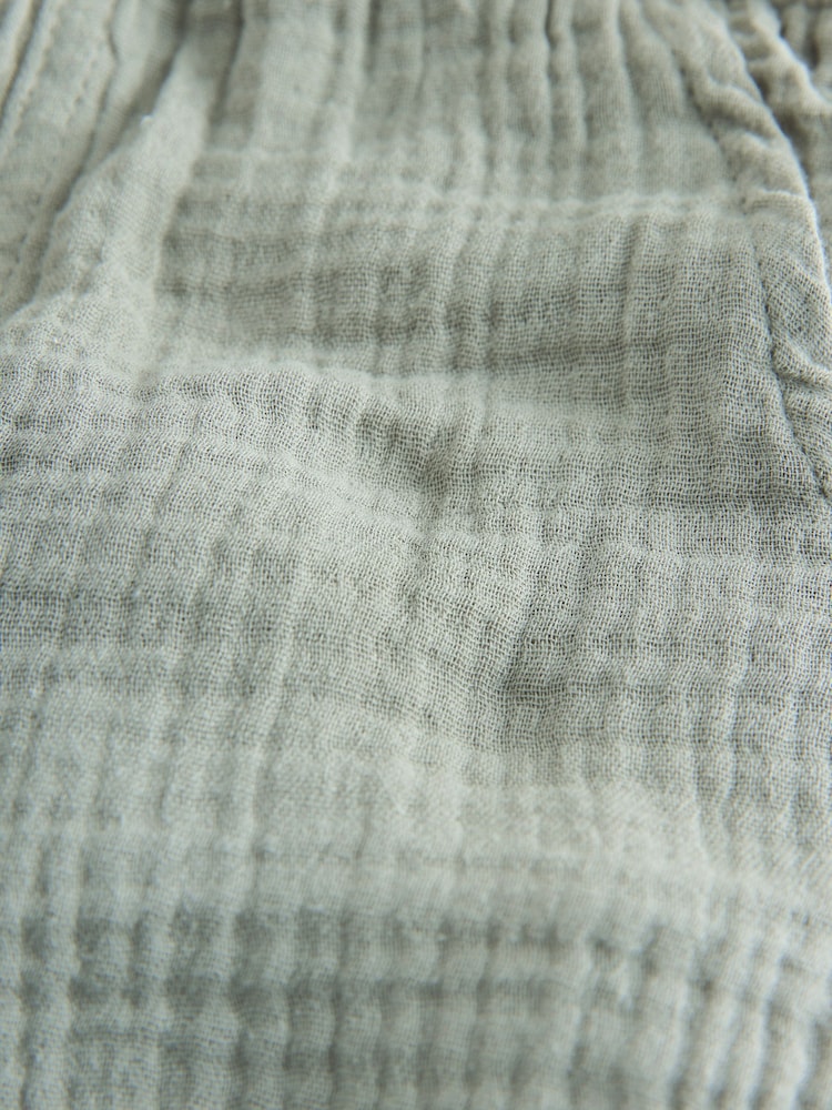 Neutral/Brown/Red/Blue/Sage Green Soft Textured Pull On Shorts 5 Pack (3mths-7yrs) - Image 9 of 9 Neutral/Brown/Red/Blue/Sage Green Soft Textured Pull On Shorts 5 Pack (3mths-7yrs) - Image 9 of 9