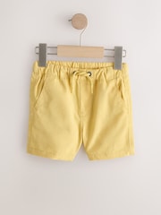 Blue/Neutral/Yellow Pull On Shorts 3 Pack (3mths-7yrs) - Image 2 of 7