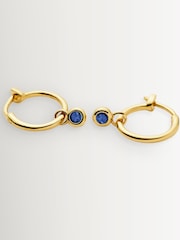 Missoma Gold Tone Tennis Charm Mini Hoop Earrings - Image 3 of 6