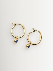 Missoma Gold Tone Tennis Charm Mini Hoop Earrings - Image 4 of 6