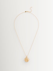 Missoma Gold Tone Lucy Williams Medium Roman Arc Coin Pendant Necklace - Image 2 of 4