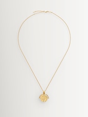 Missoma Gold Tone Lucy Williams Medium Roman Arc Coin Pendant Necklace - Image 3 of 4