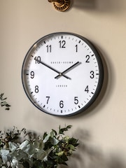 Gallery Home Grey Cambridge Wall Clock 40cm - Image 1 of 6