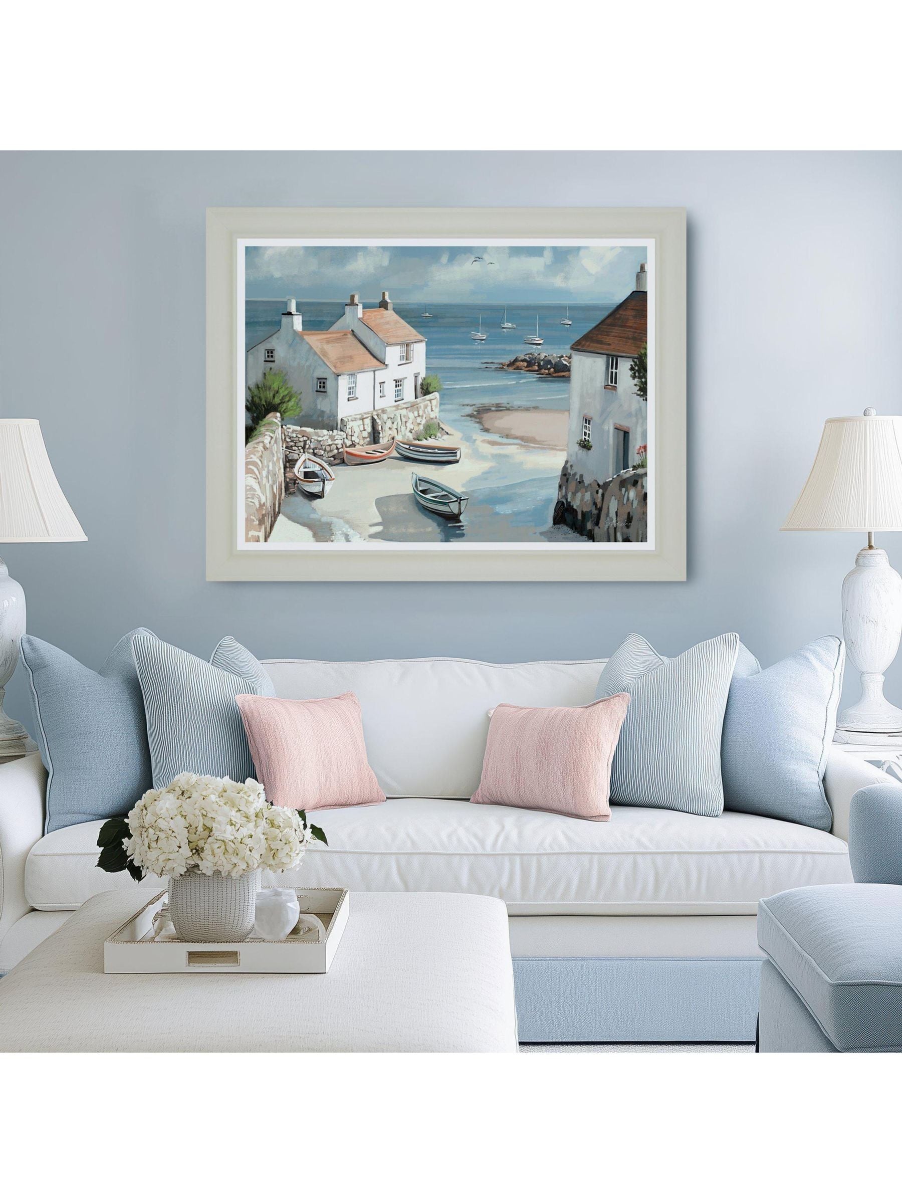 Buy Art Marketing Blue Calm Cove Wall Art from the Next UK online shop