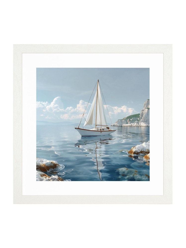 Art Marketing Blue Tranquil Waters Wall Art - Image 4 of 4