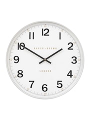Gallery Home Chrome Whitmore Wall Clock 50cm - Image 1 of 5