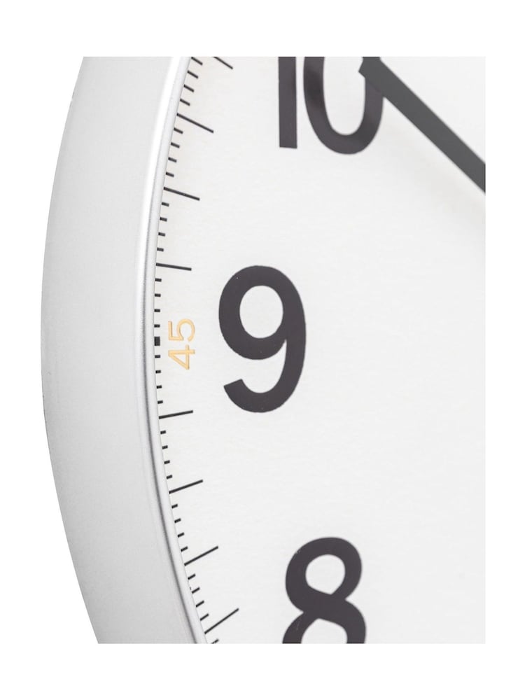 Gallery Home Chrome Whitmore Wall Clock 50cm - Image 5 of 5