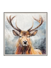 Art Marketing Blue Brown Looking On Wall Art - Image 4 of 4