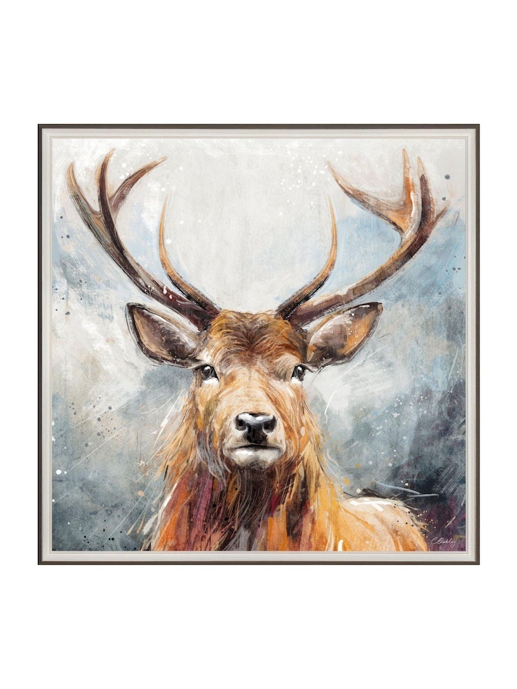 Art Marketing Blue Brown Looking On Wall Art - Image 4 of 4