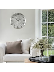 Thomas Kent Clocks Silver 14 Verona Wall Clock - Image 1 of 4