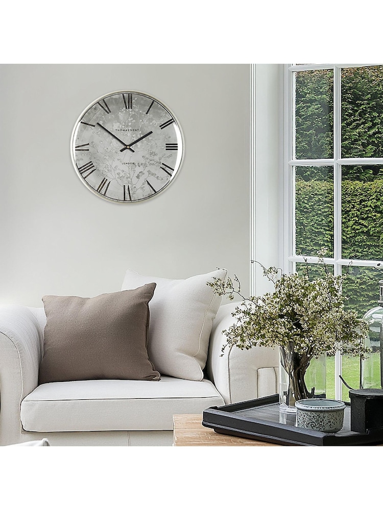 Thomas Kent Clocks Silver 14 Verona Wall Clock - Image 1 of 4