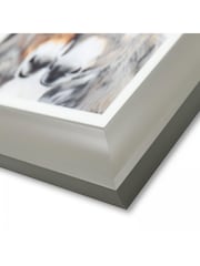 Art Marketing Set of 2 Brown Grey Eey and Ore and Abe and Lincoln Wall Art - Image 3 of 4