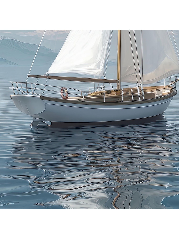 Art Marketing Blue Azure Reflections Wall Art - Image 2 of 4