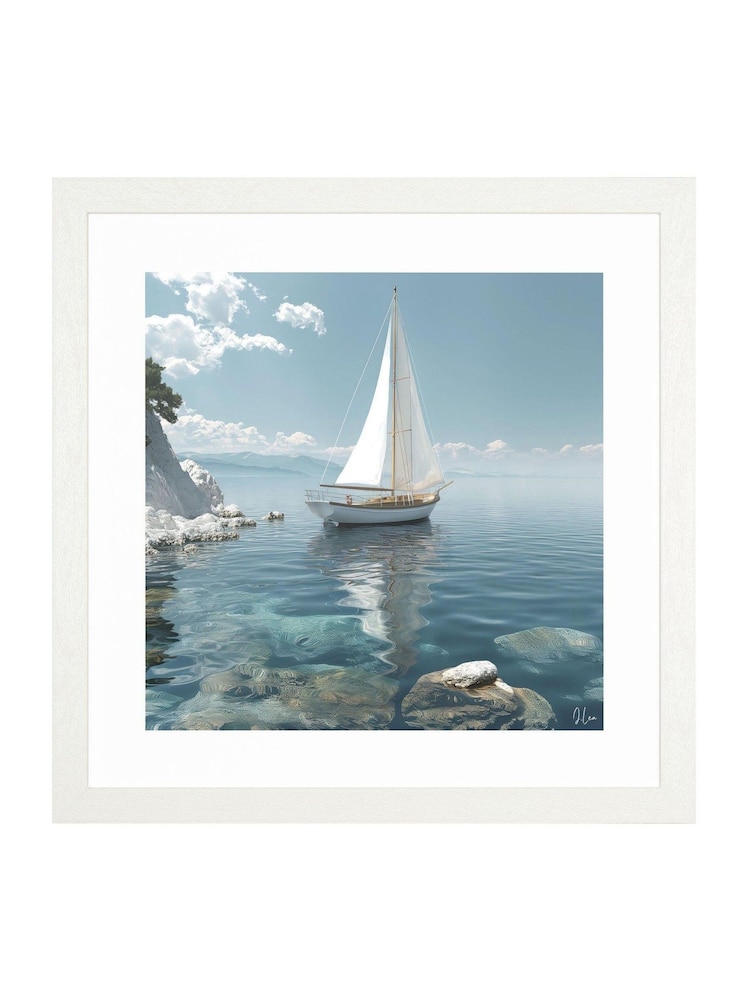 Art Marketing Blue Azure Reflections Wall Art - Image 4 of 4 Art Marketing Blue Azure Reflections Wall Art - Image 4 of 4