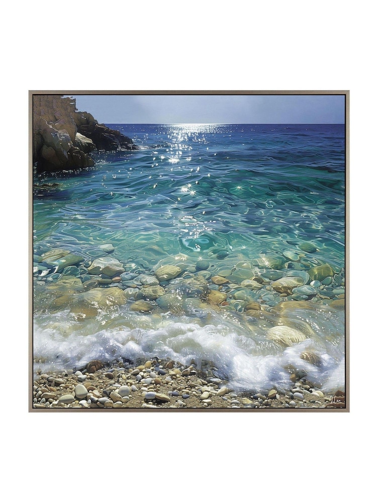 Art Marketing Blue Crystal Waters Wall Art - Image 5 of 5