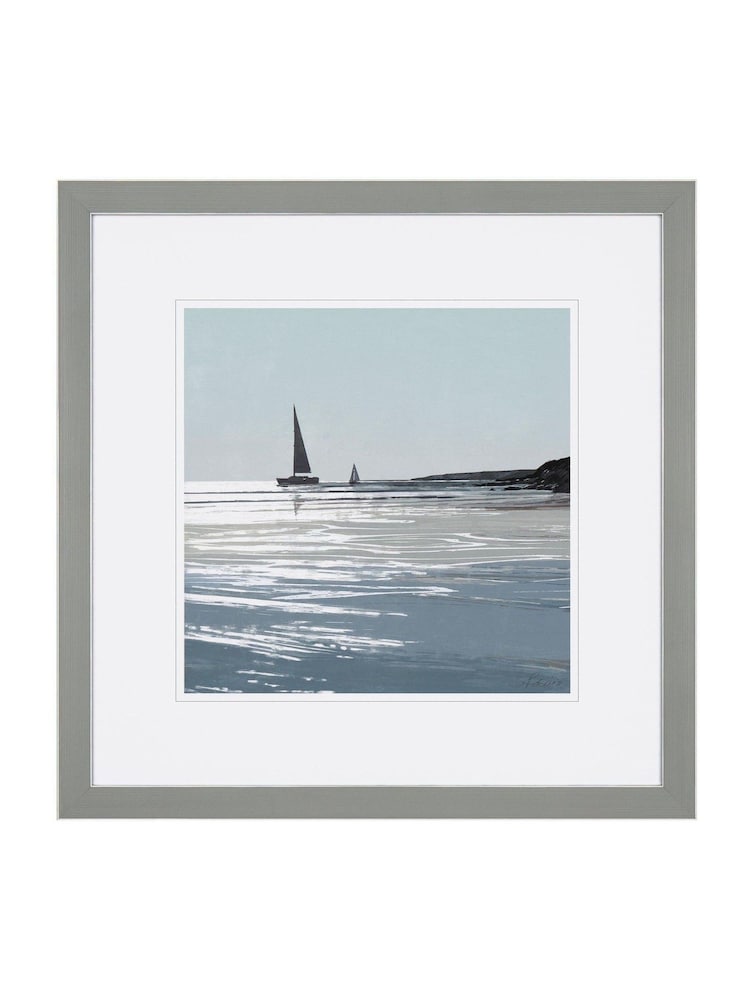 Art Marketing Blue Sparkling Sea Wall Art - Image 1 of 2