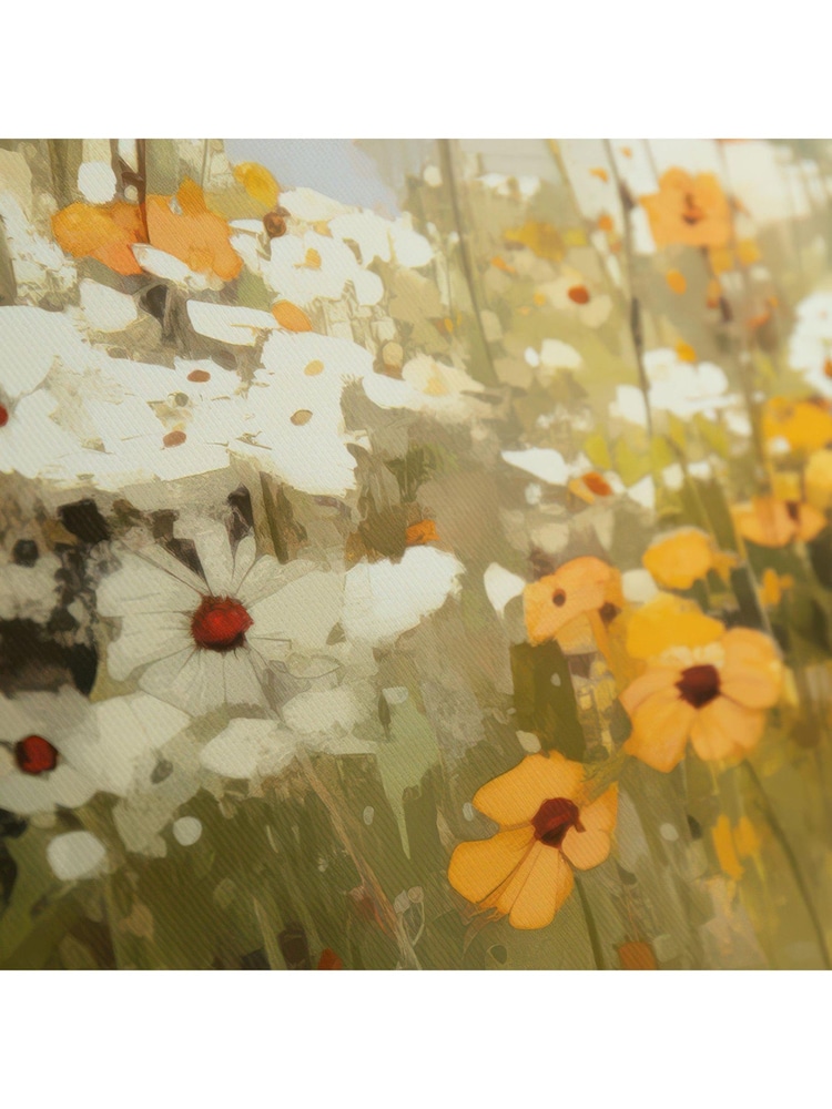 Art Marketing Multicoloured Wildflower Reflections Wall Art - Image 2 of 4 Art Marketing Multicoloured Wildflower Reflections Wall Art - Image 2 of 4