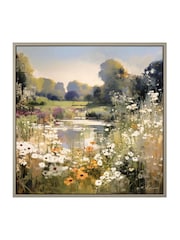 Art Marketing Multicoloured Wildflower Reflections Wall Art - Image 4 of 4