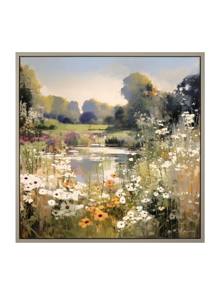 Art Marketing Multicoloured Wildflower Reflections Wall Art - Image 4 of 4 Art Marketing Multicoloured Wildflower Reflections Wall Art - Image 4 of 4