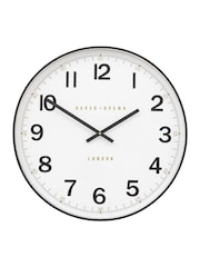 Gallery Home Black Whitmore Wall Clock 50cm - Image 1 of 5