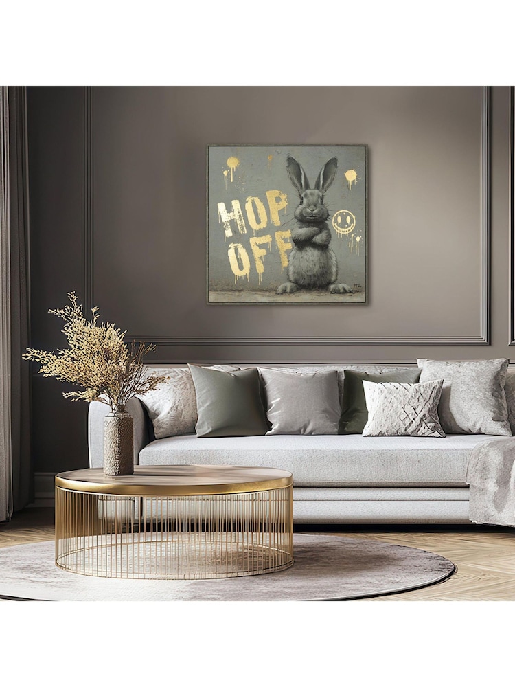 Art Marketing Multicoloured Hop Off Wall Art - Image 1 of 6