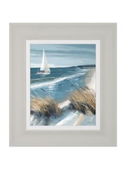 Art Marketing Set of 2 Blue White Sails and Making Waves Wall Art - Image 4 of 4