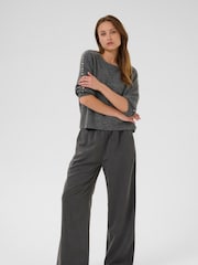 Kaffe Grey KAbetty Long Sleeve Jumper - Image 2 of 6