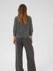 Kaffe Grey KAbetty Long Sleeve Jumper - Image 3 of 6