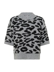 Kaffe Grey KAsandra Leopard Print Jumper - Image 5 of 6