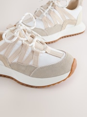 Neutral Elastic Lace Slip on Trainers - Image 5 of 5