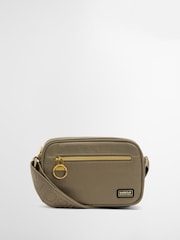 Barbour® International Khaki Green Micro Qualify Crossbody Bag - Image 2 of 10