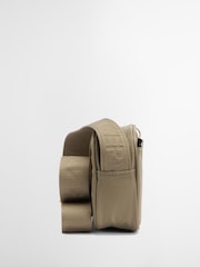 Barbour® International Khaki Green Micro Qualify Crossbody Bag - Image 4 of 10