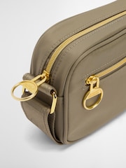 Barbour® International Khaki Green Micro Qualify Crossbody Bag - Image 8 of 10