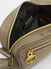 Barbour® International Khaki Green Micro Qualify Crossbody Bag - Image 9 of 10