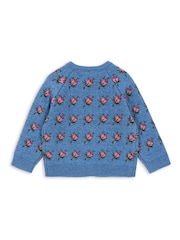 Konges Sløjd Blue Belou Knit Cardigan - Image 2 of 4