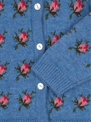 Konges Sløjd Blue Belou Knit Cardigan - Image 3 of 4
