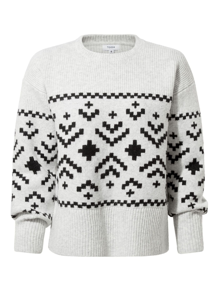 Tog 24 Grey Womens Tamara Knitted Jumper - Image 6 of 6