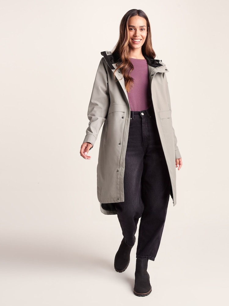 Tog 24 Brown Womens Saunter Long Waterproof Jacket - Image 1 of 7